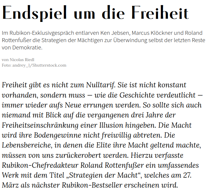 Endspiel um die Freiheit