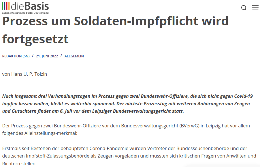 Impfpflicht Soldaten